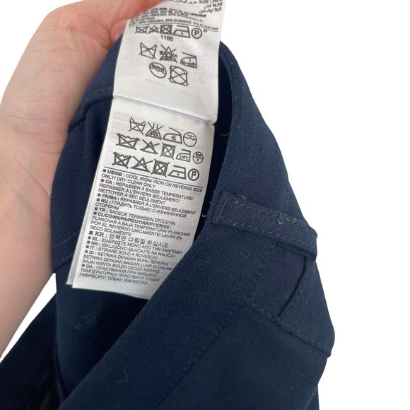 Banana Republic Sloan 5 Pocket Navy Blue Dress Pants Mid Rise Career Womens 6 - Picture 7 of 8